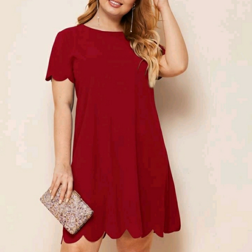 #29 Brand New Plus Red Tunic Dress